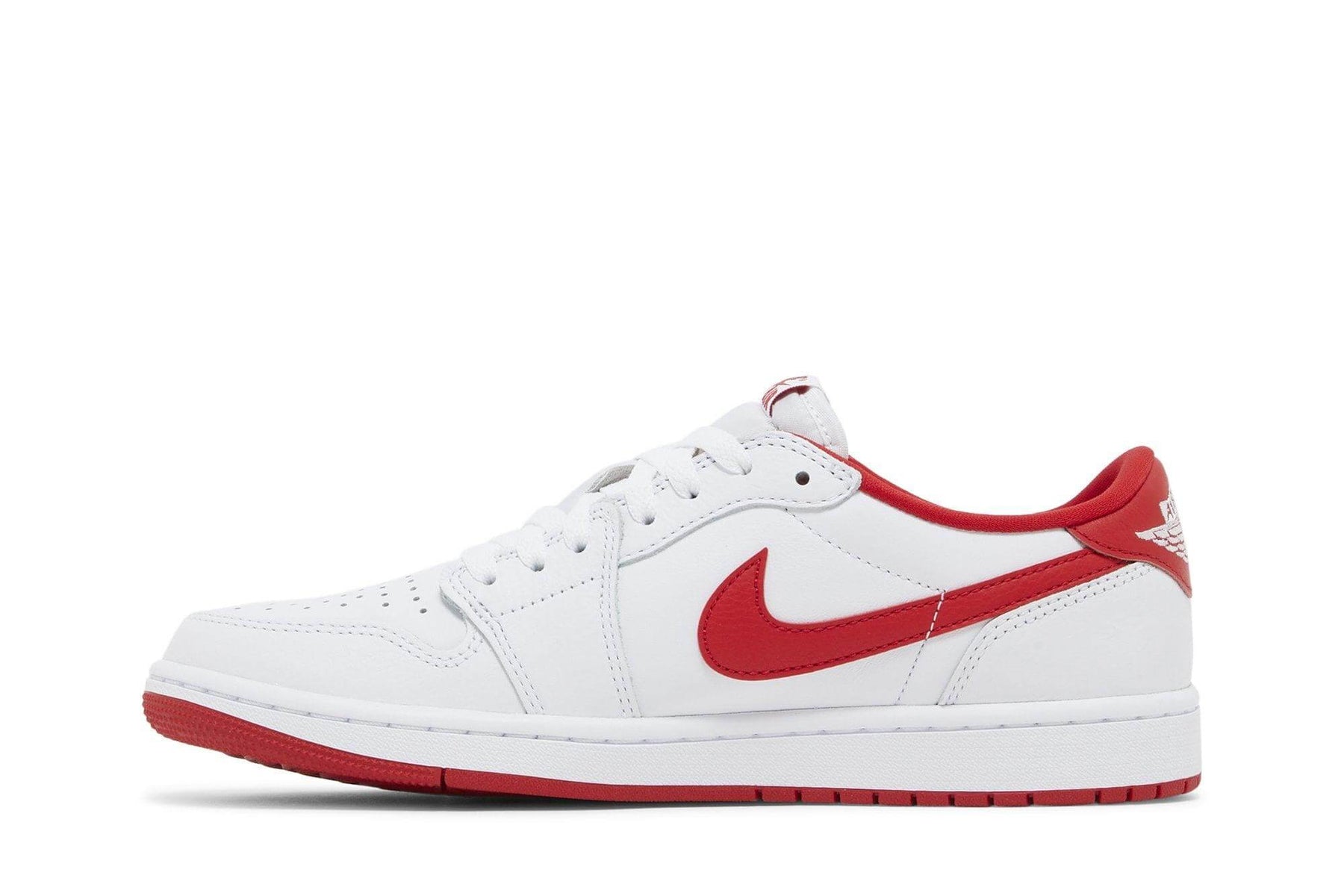 Jordan 1 Retro Low OG University Red Branco