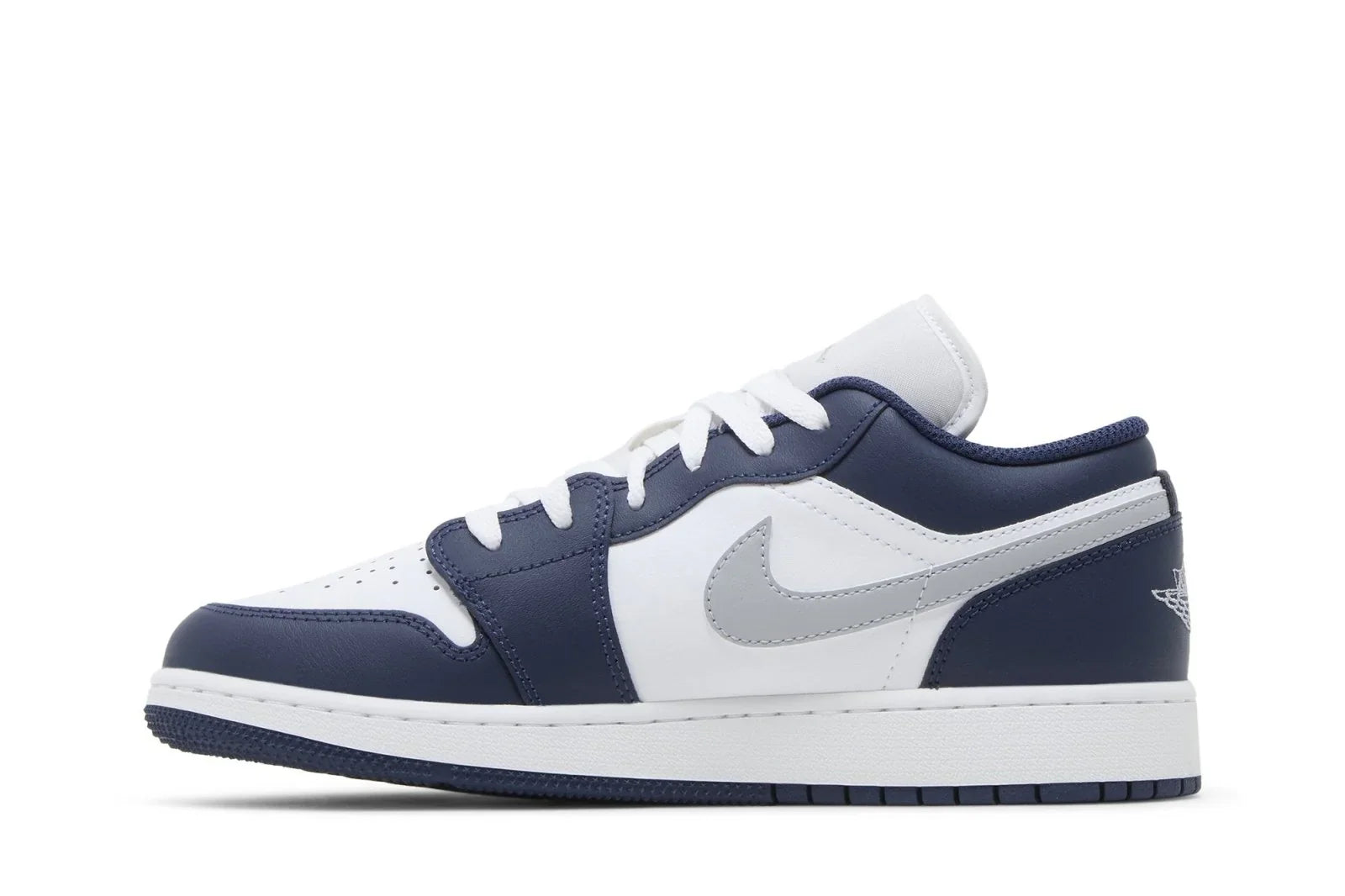 Air Jordan 1 Low Midnight Navy Wolf Grey Azul Marinho
