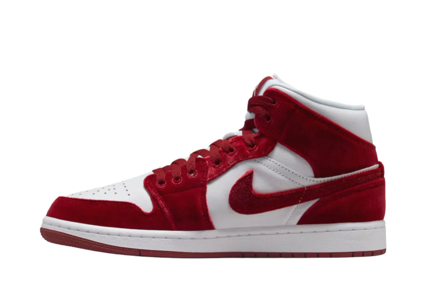 Air Jordan 1 Mid SE Red Velvet Vermelho