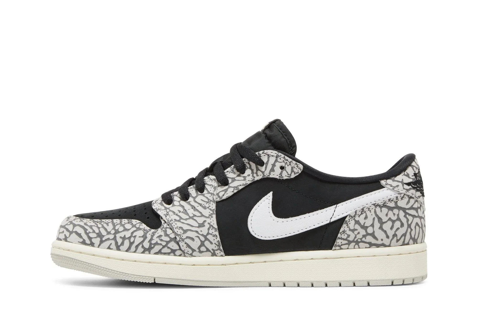 Air Jordan 1 Retro Low OG 'Black Cement' Preto