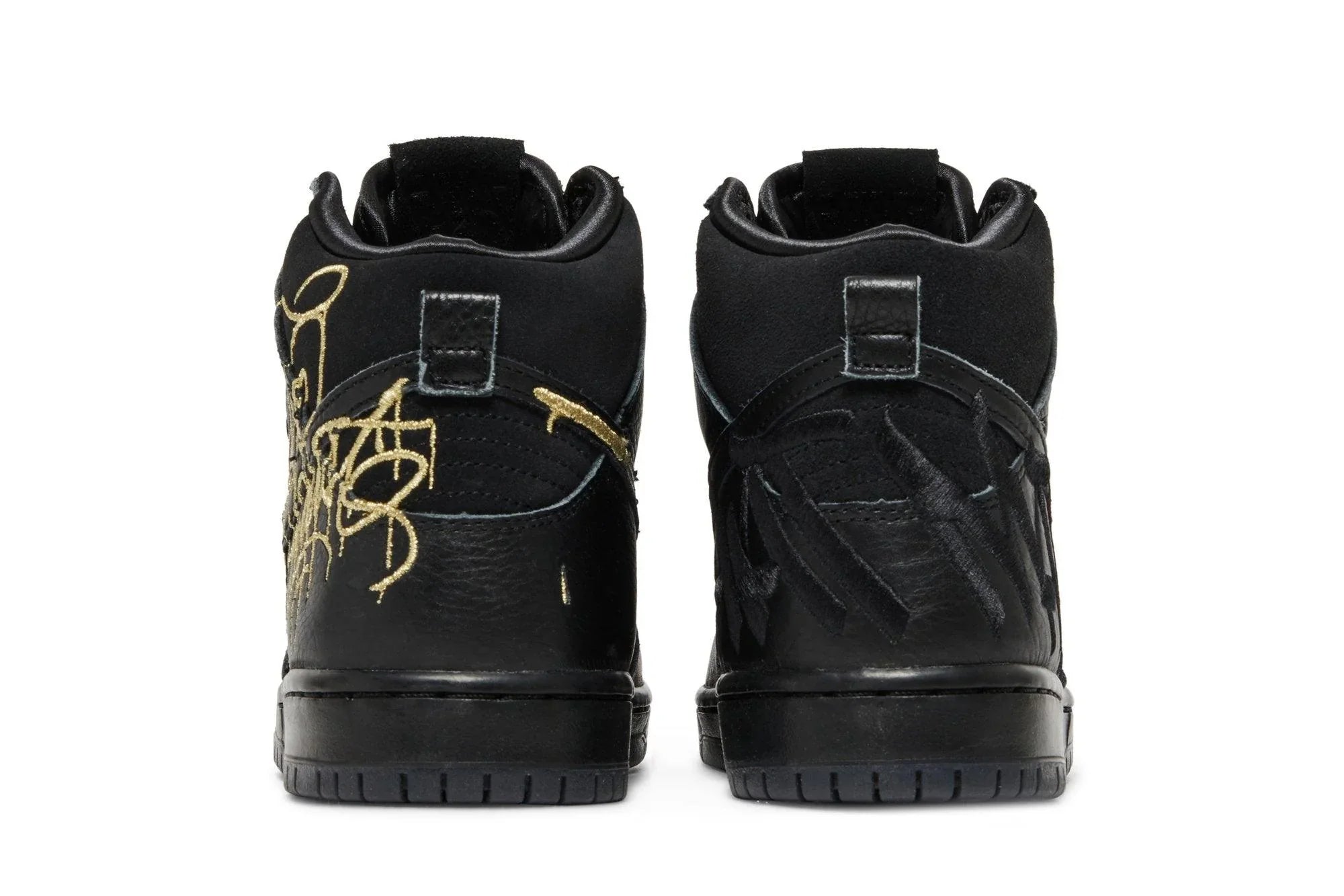 Nike SB Dunk High Pro Black and Metallic Gold Preto