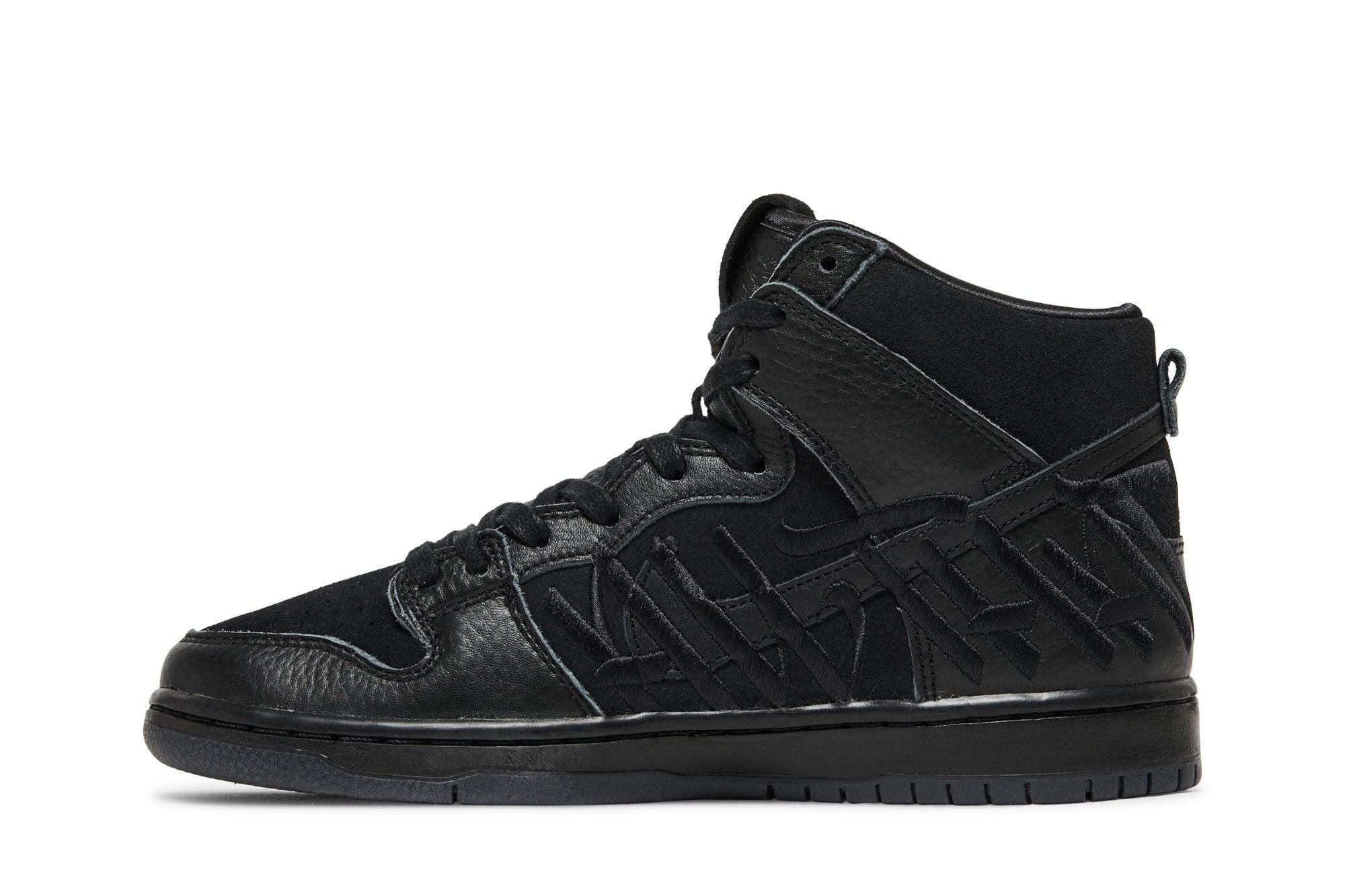 Nike SB Dunk High Pro Black and Metallic Gold Preto