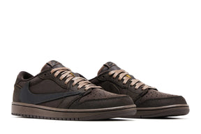 Air Jordan 1 Low Og Sp x Travis Scott Velvet Brown Marrom