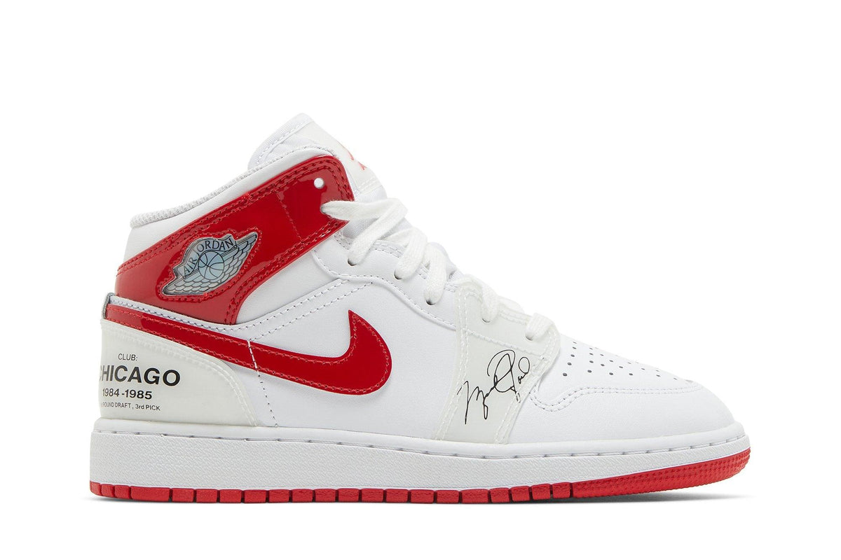 Air Jordan 1 Mid Rookie Season Branco/Vermelho