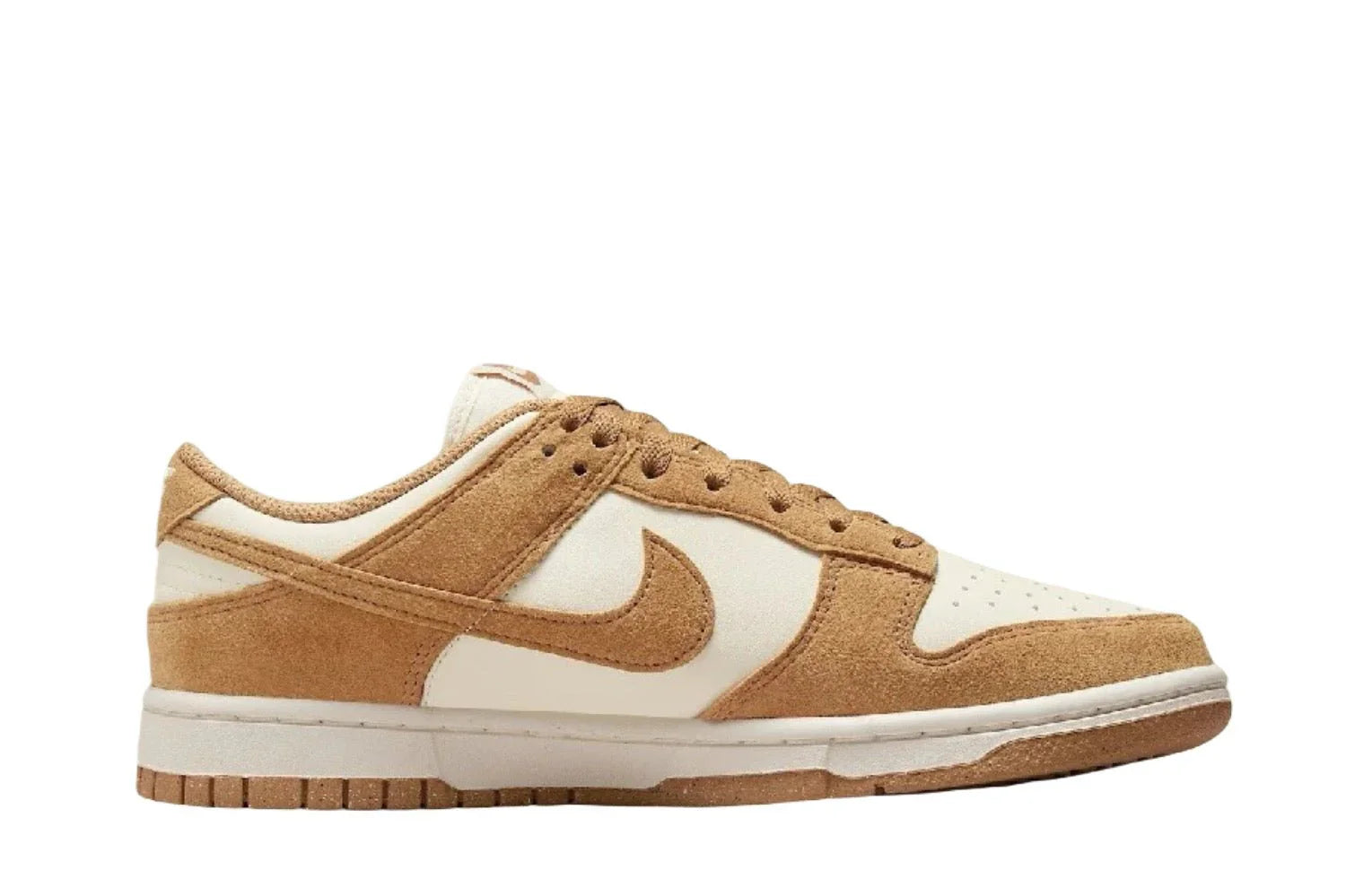Nike Dunk Low Flax Suede Marrom