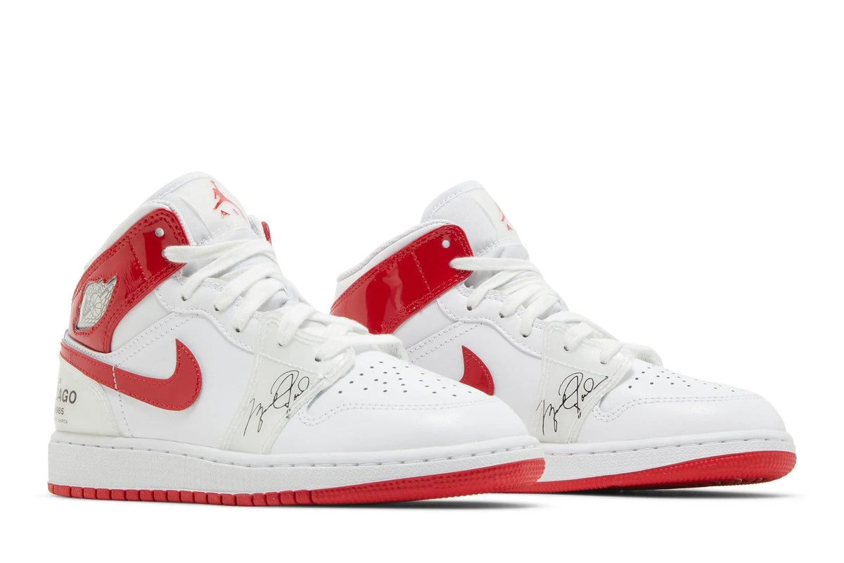 Air Jordan 1 Mid Rookie Season Branco/Vermelho