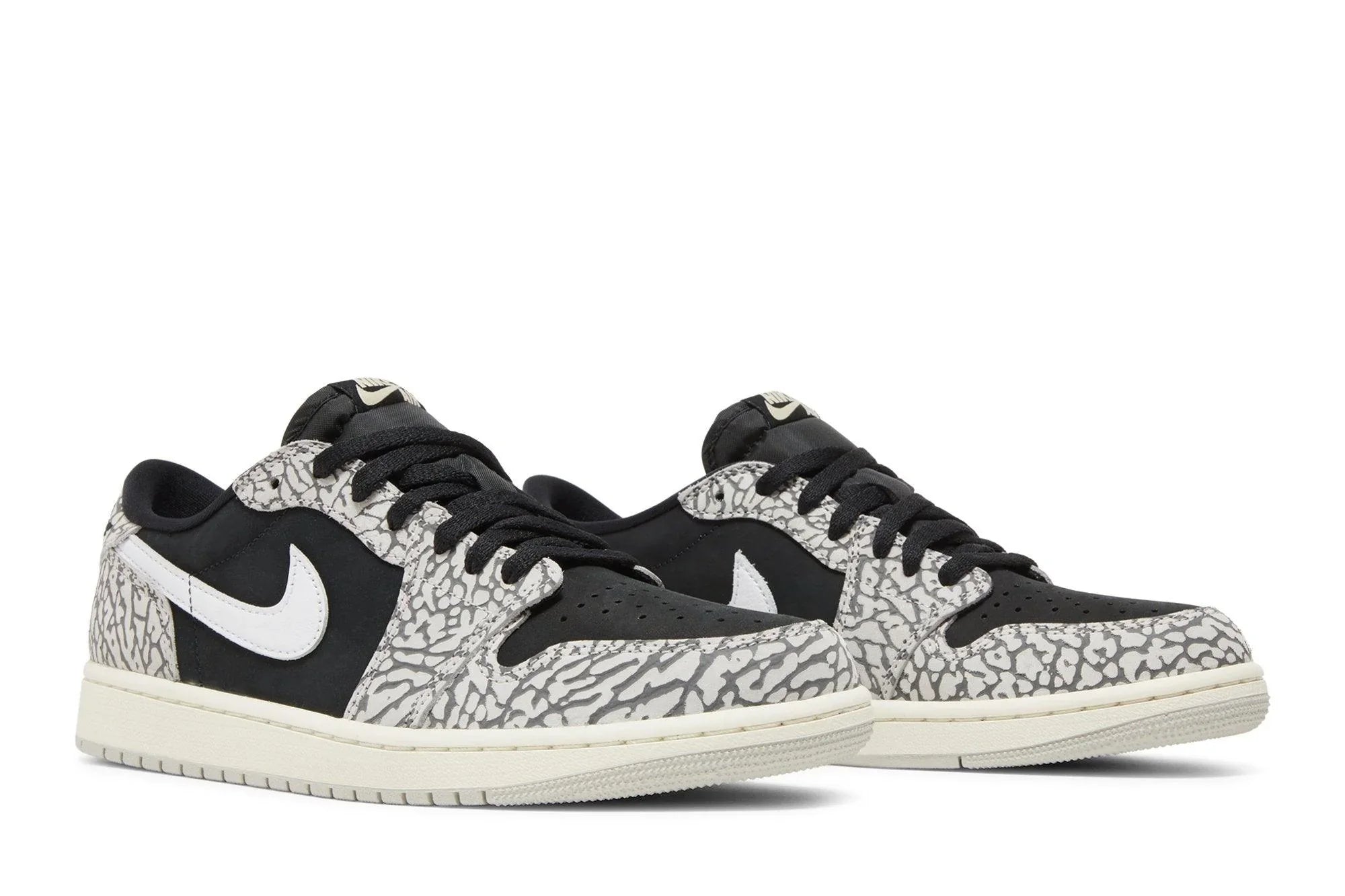 Air Jordan 1 Retro Low OG 'Black Cement' Preto