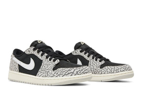 Air Jordan 1 Retro Low OG 'Black Cement' Preto